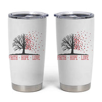 World AIDS Day Awareness Gift Tumbler Cup Faith Hope Love - Wonder Print Shop
