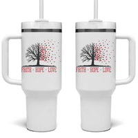World AIDS Day Awareness Gift Tumbler With Handle Faith Hope Love - Wonder Print Shop