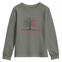 World AIDS Day Awareness Gift Youth Sweatshirt Faith Hope Love - Wonder Print Shop