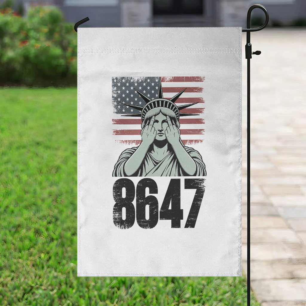 8647 Statue Of Liberty Garden Flag Political Satire Protest Poster Graphic