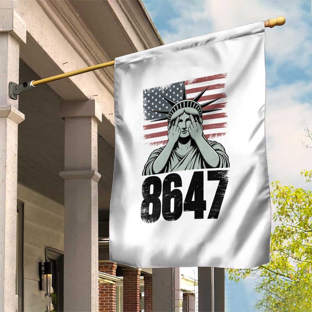 8647 Statue Of Liberty Garden Flag Political Satire Protest Poster Graphic