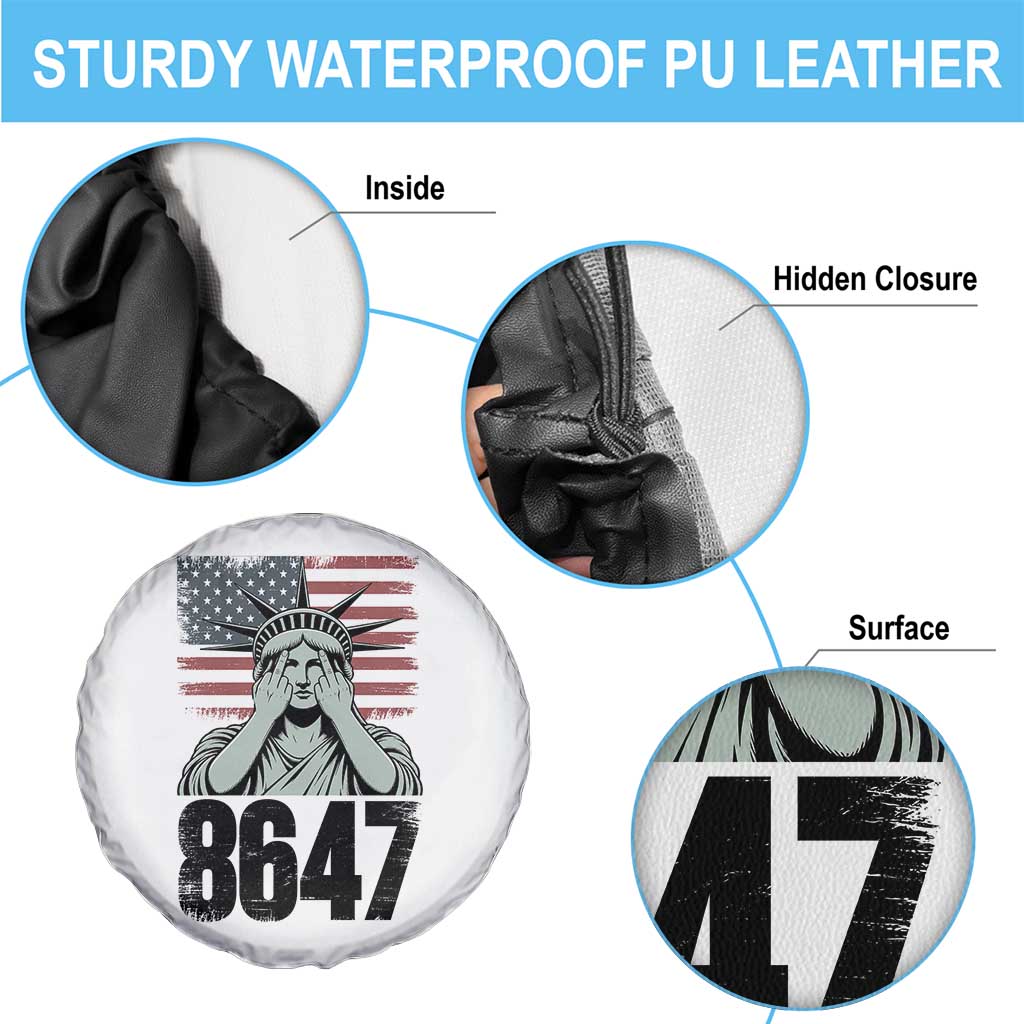 8647 Statue Of Liberty Spare Tire Cover Political Satire Protest Poster Graphic