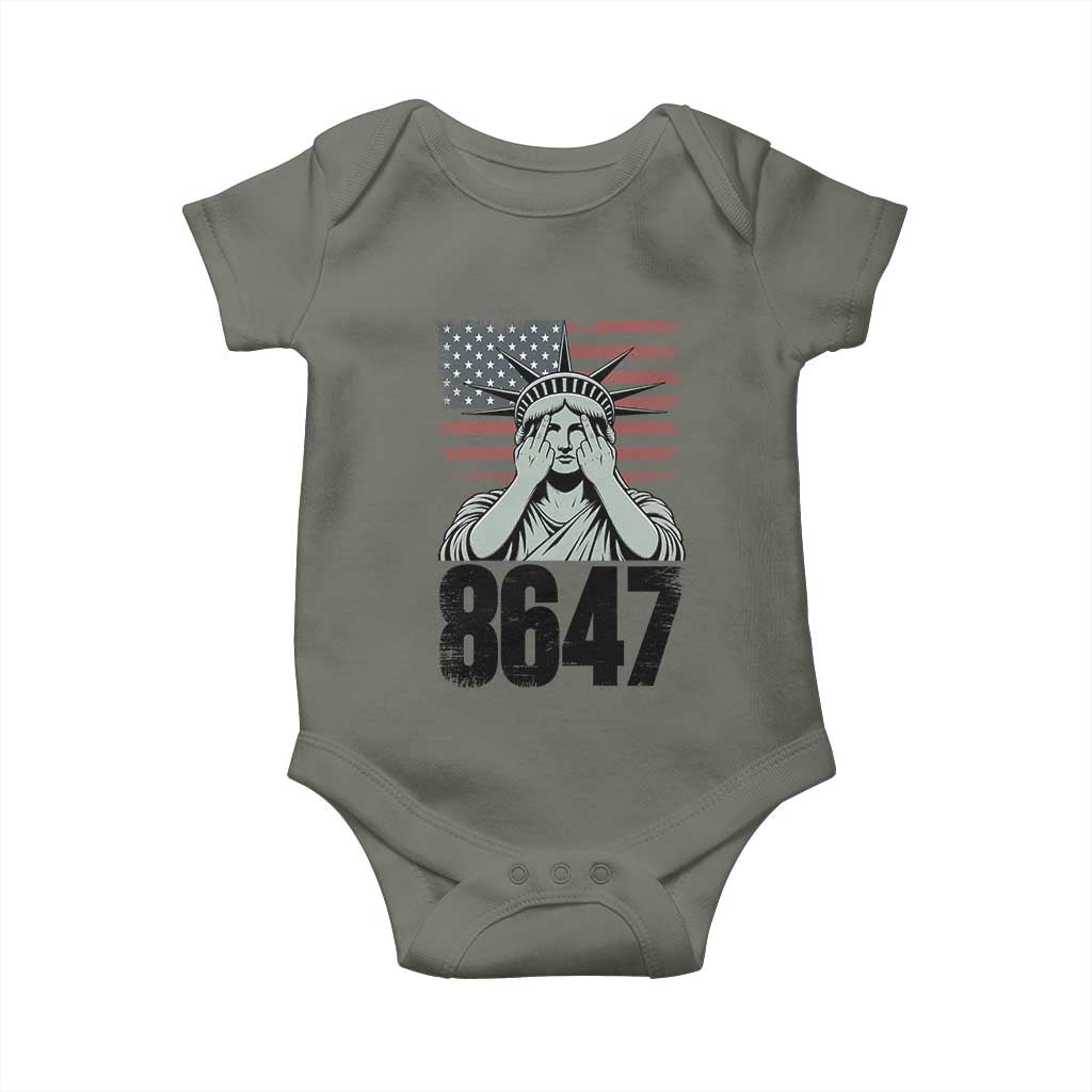 8647 Statue Of Liberty Baby Onesie Political Satire Protest Poster Graphic