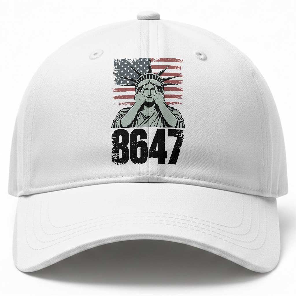 8647 Statue Of Liberty Baseball Cap Political Satire Protest Poster Graphic