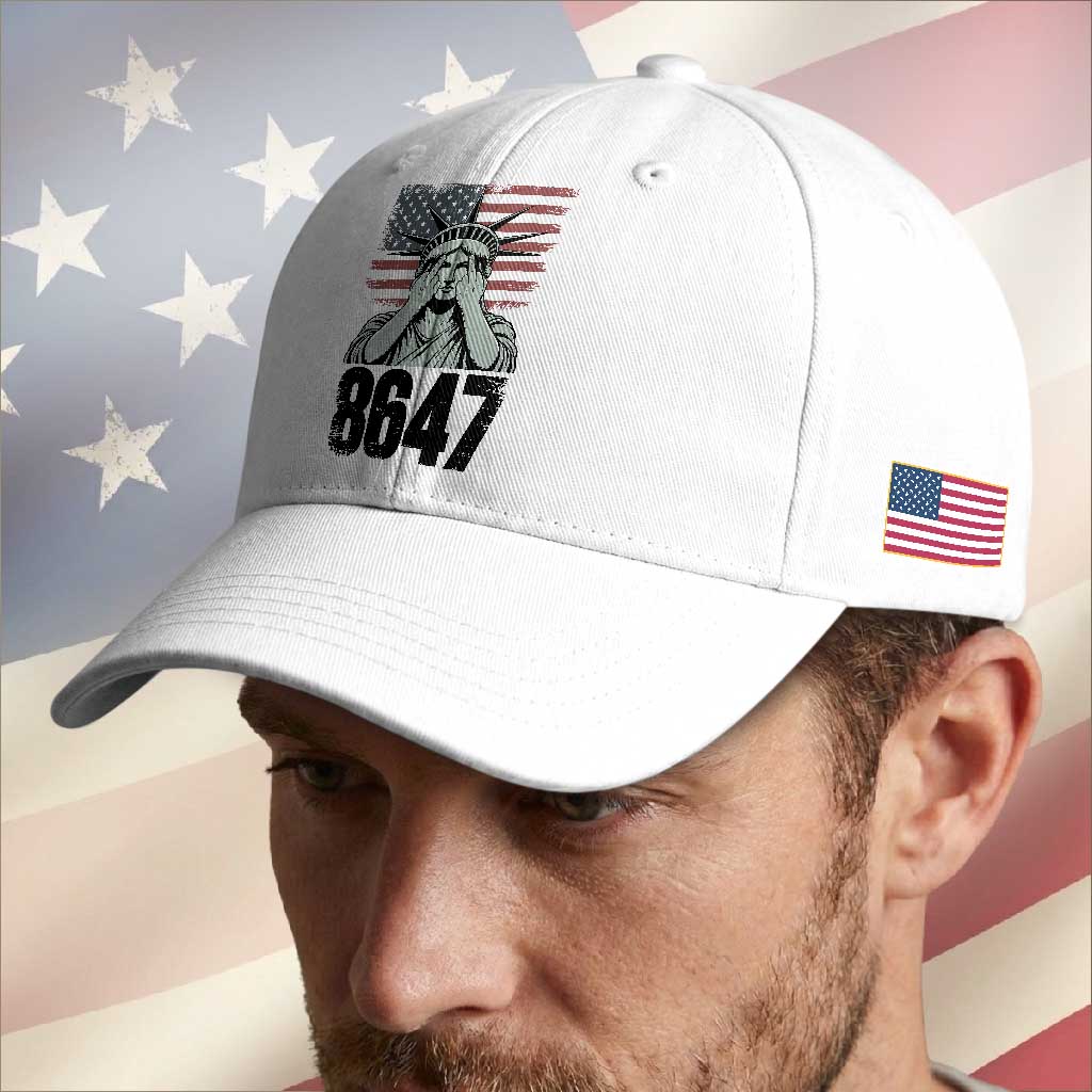 8647 Statue Of Liberty Baseball Cap Political Satire Protest Poster Graphic