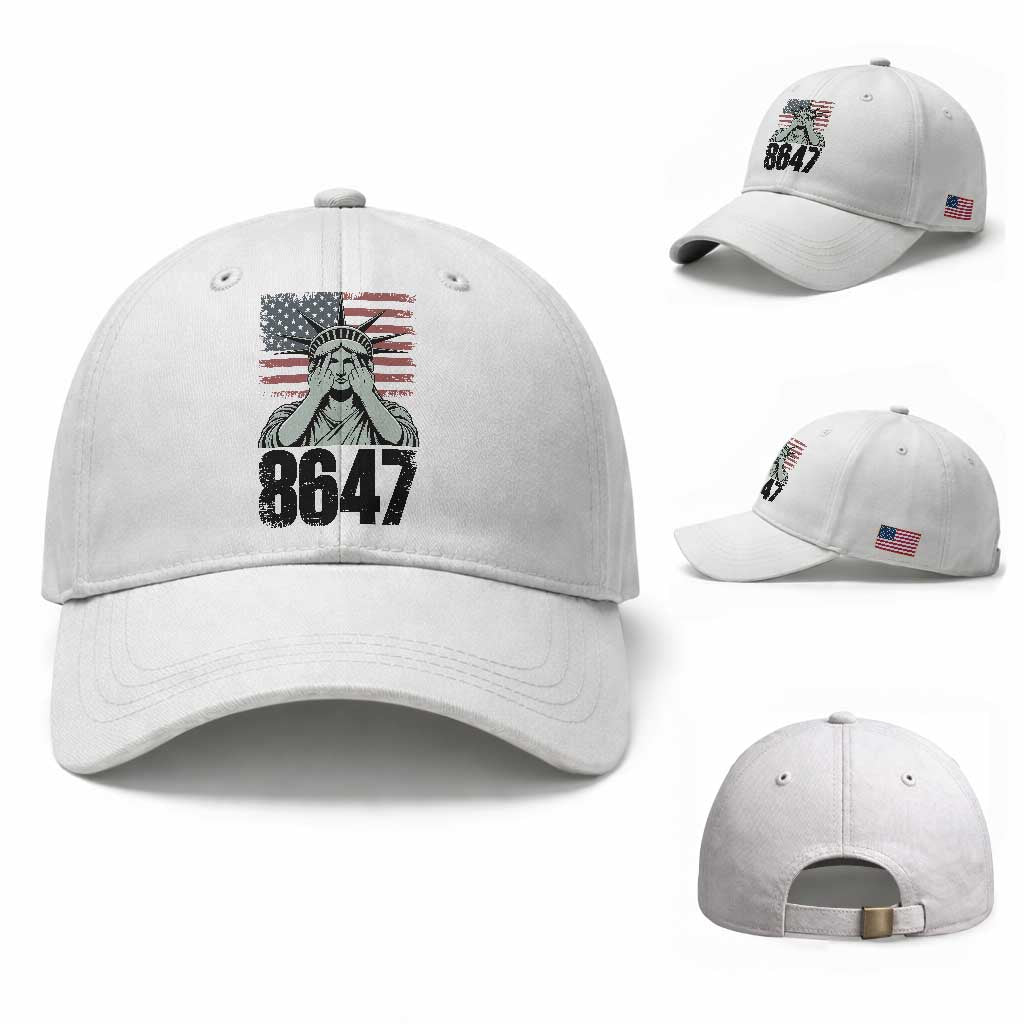 8647 Statue Of Liberty Baseball Cap Political Satire Protest Poster Graphic