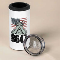 8647 Statue Of Liberty 4 in 1 Can Cooler Tumbler Political Satire Protest Poster Graphic