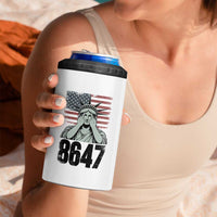 8647 Statue Of Liberty 4 in 1 Can Cooler Tumbler Political Satire Protest Poster Graphic