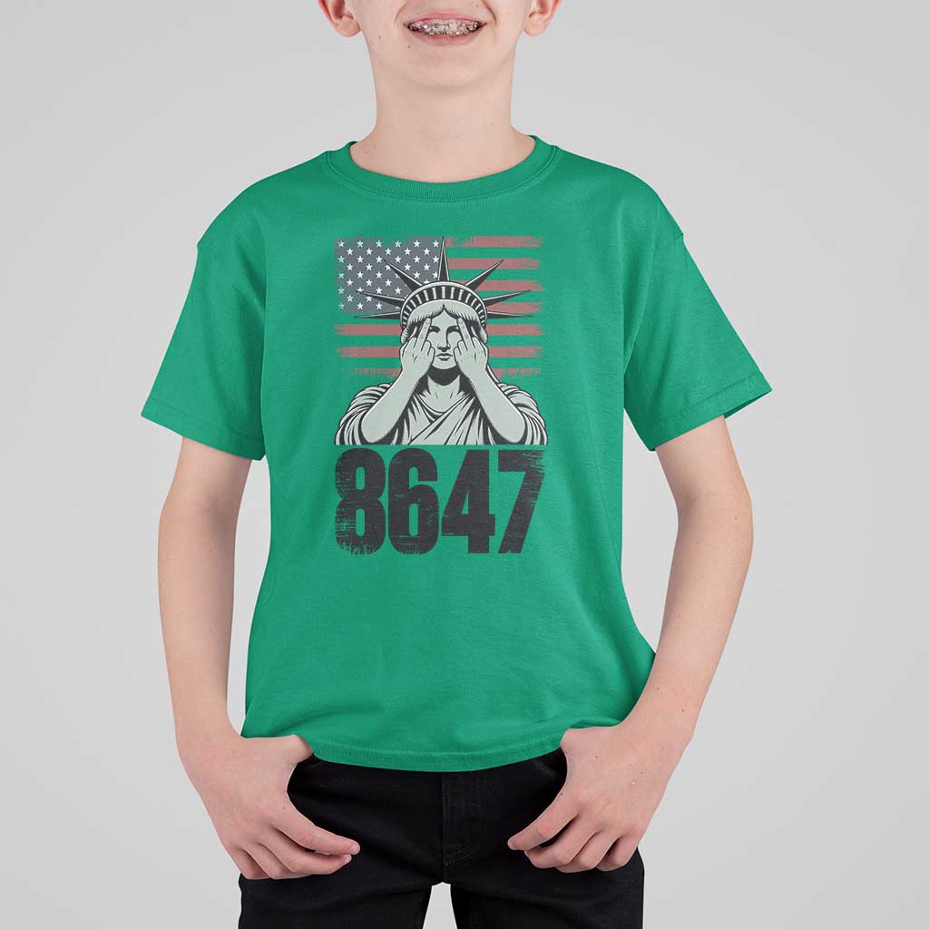 8647 Statue Of Liberty T Shirt For Kid Political Satire Protest Poster Graphic