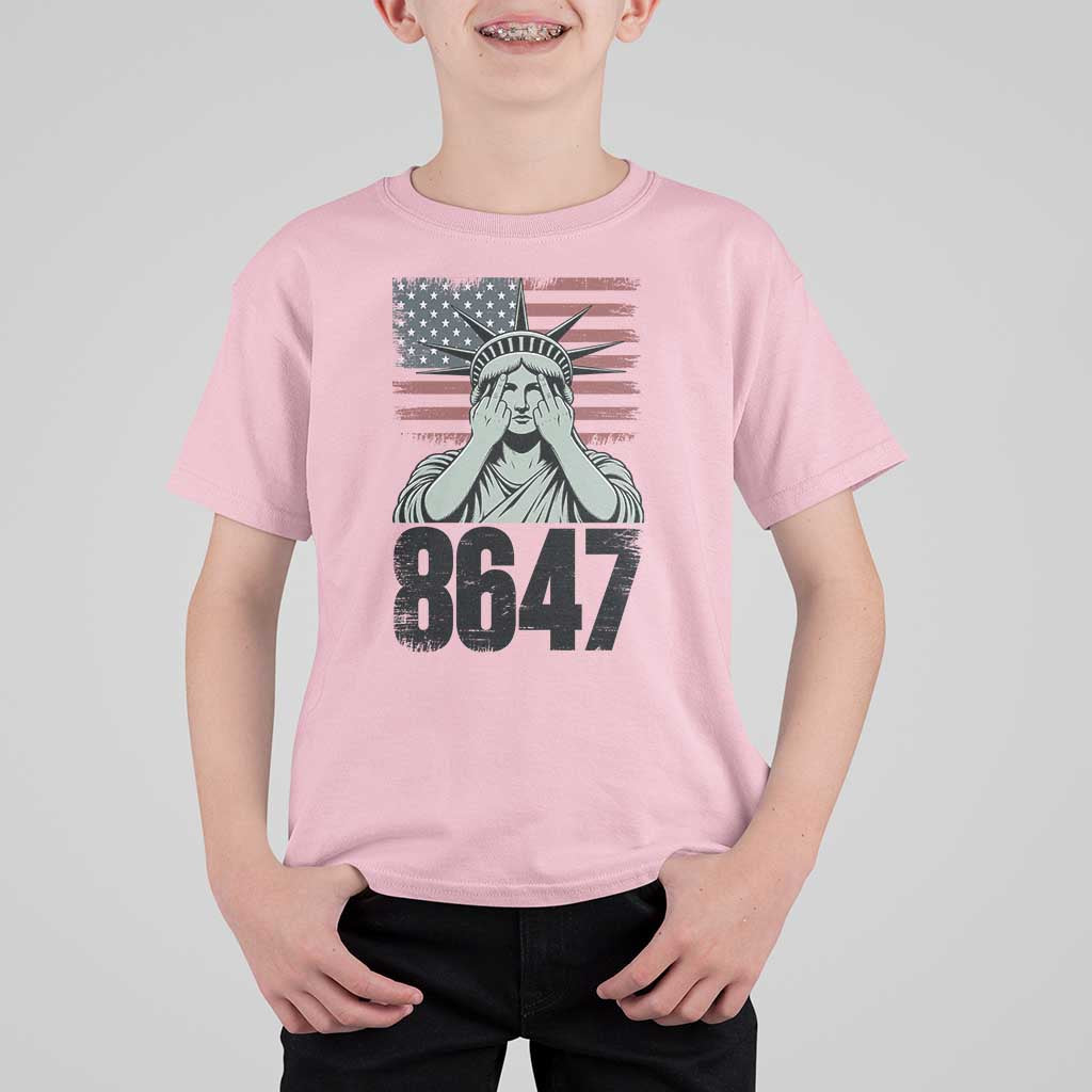 8647 Statue Of Liberty T Shirt For Kid Political Satire Protest Poster Graphic