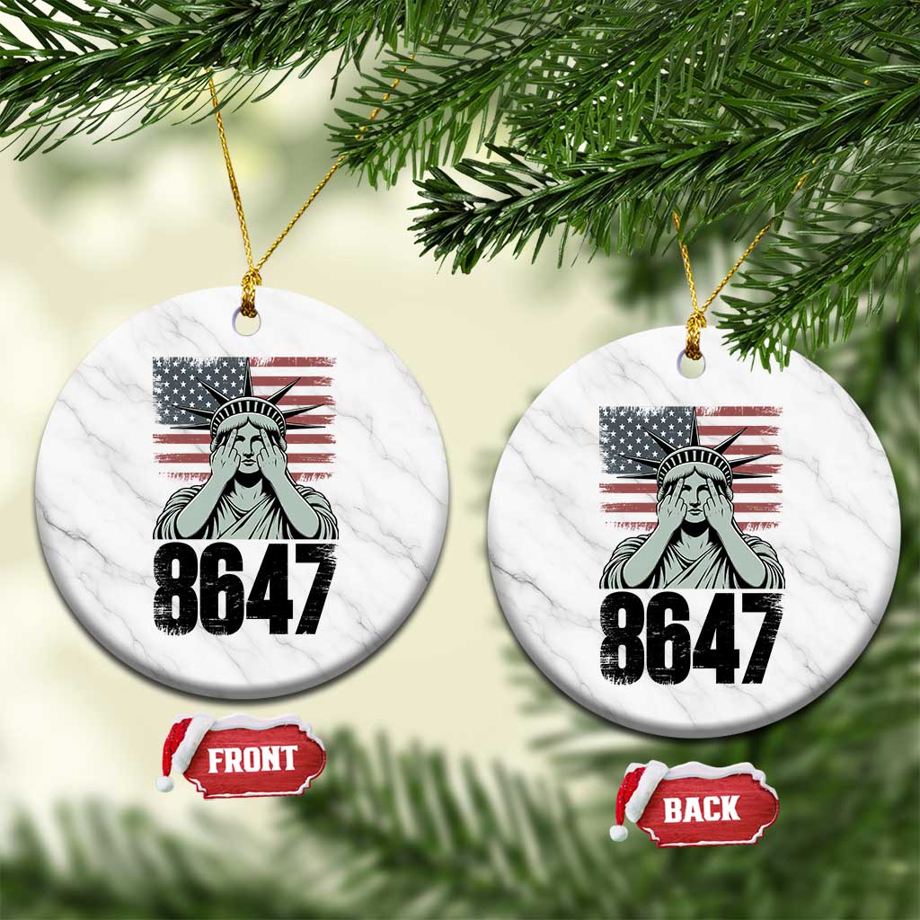 8647 Statue Of Liberty Ceramic Ornament Political Satire Protest Poster Graphic