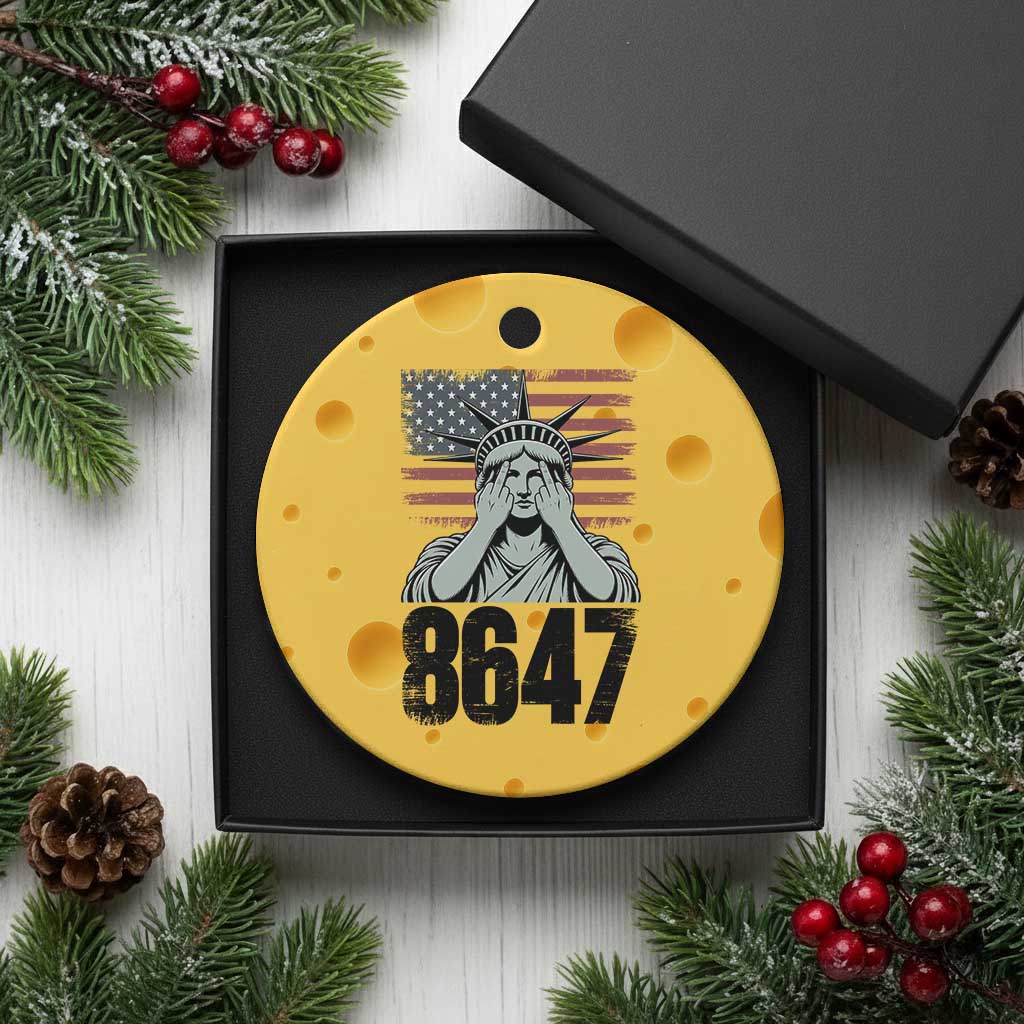 8647 Statue Of Liberty Ceramic Ornament Political Satire Protest Poster Graphic