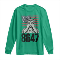 8647 Statue Of Liberty Long Sleeve Shirt Political Satire Protest Poster Graphic