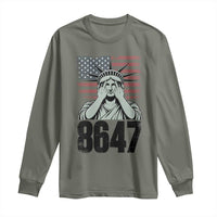 8647 Statue Of Liberty Long Sleeve Shirt Political Satire Protest Poster Graphic