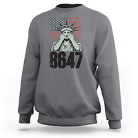 8647 Statue Of Liberty Sweatshirt Political Satire Protest Poster Graphic