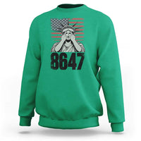 8647 Statue Of Liberty Sweatshirt Political Satire Protest Poster Graphic