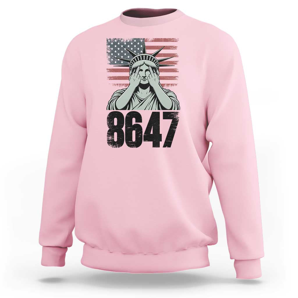 8647 Statue Of Liberty Sweatshirt Political Satire Protest Poster Graphic