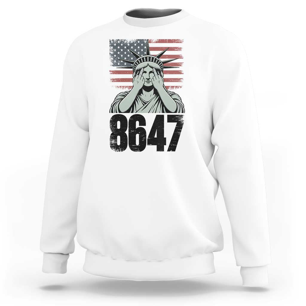 8647 Statue Of Liberty Sweatshirt Political Satire Protest Poster Graphic