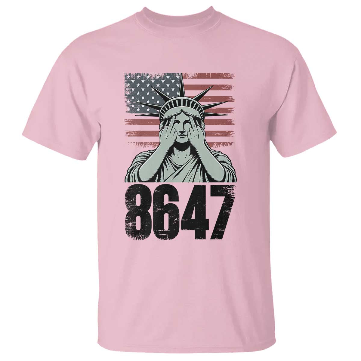8647 Statue Of Liberty T Shirt Political Satire Protest Poster Graphic