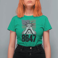 8647 Statue Of Liberty T Shirt For Women Political Satire Protest Poster Graphic