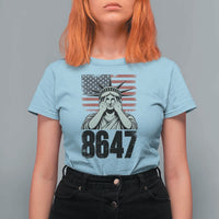 8647 Statue Of Liberty T Shirt For Women Political Satire Protest Poster Graphic