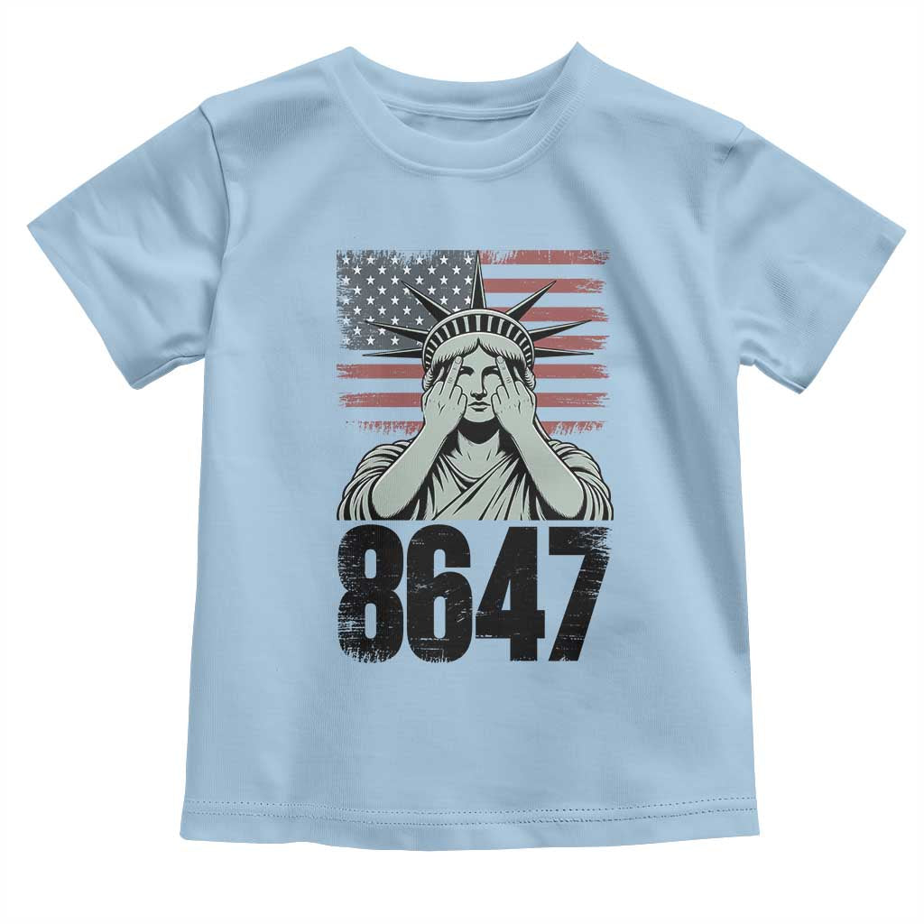 8647 Statue Of Liberty Toddler T Shirt Political Satire Protest Poster Graphic