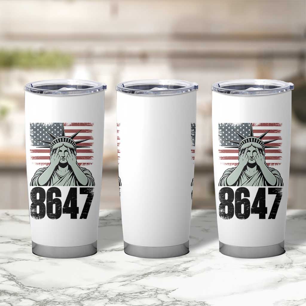 8647 Statue Of Liberty Tumbler Cup Political Satire Protest Poster Graphic