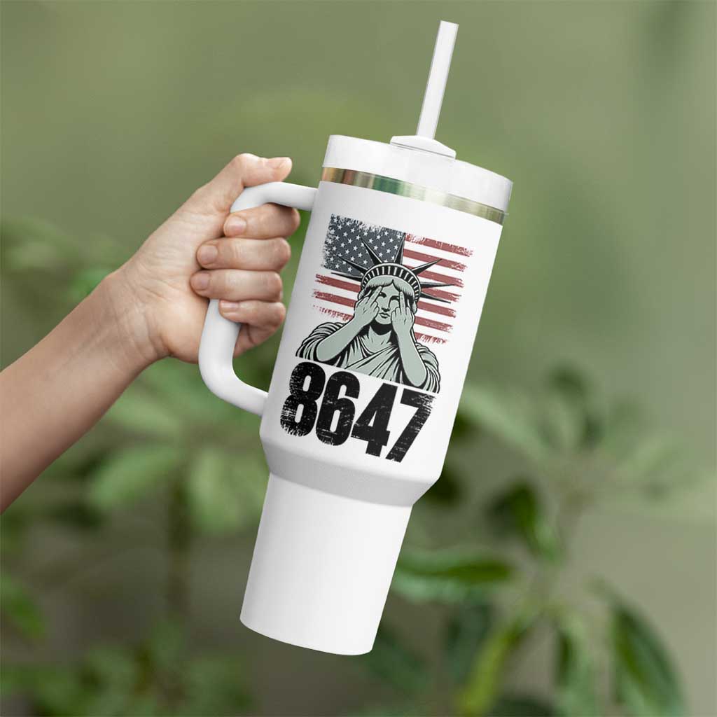 8647 Statue Of Liberty Tumbler With Handle Political Satire Protest Poster Graphic