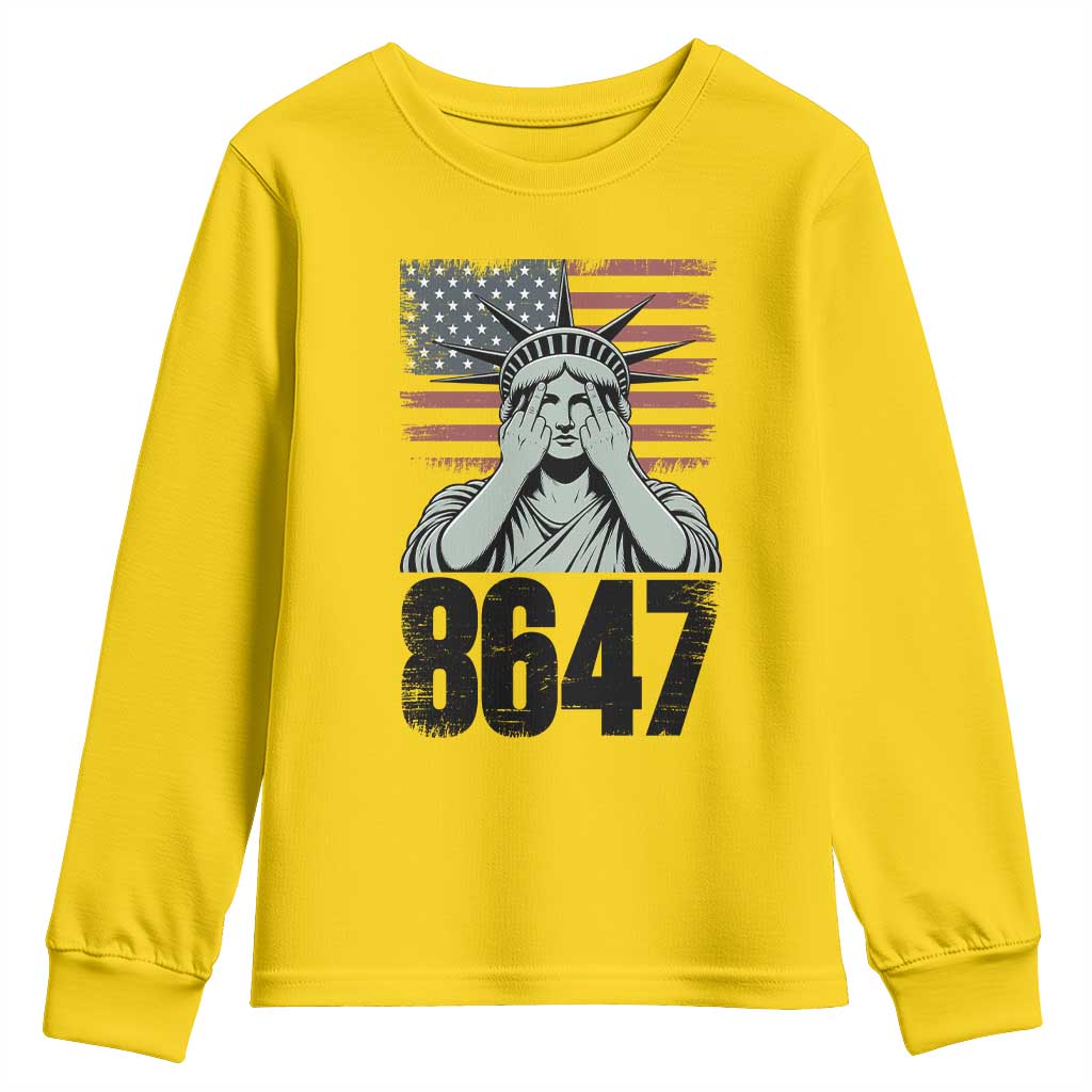8647 Statue Of Liberty Youth Sweatshirt Political Satire Protest Poster Graphic