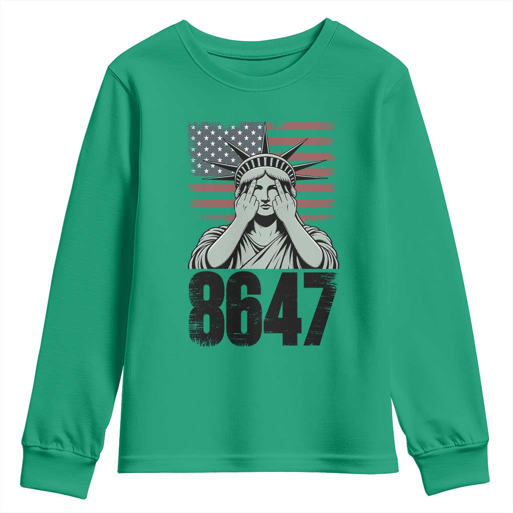 8647 Statue Of Liberty Youth Sweatshirt Political Satire Protest Poster Graphic