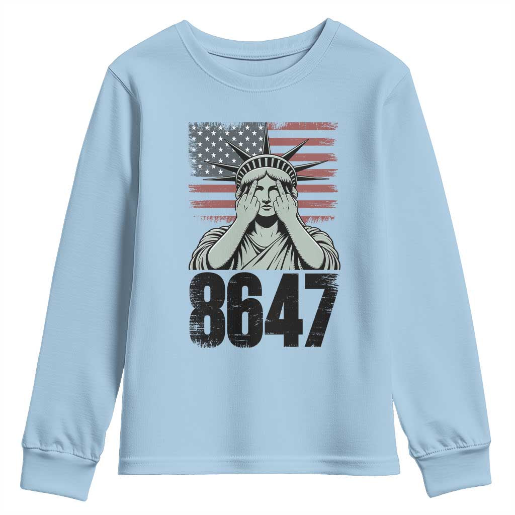 8647 Statue Of Liberty Youth Sweatshirt Political Satire Protest Poster Graphic