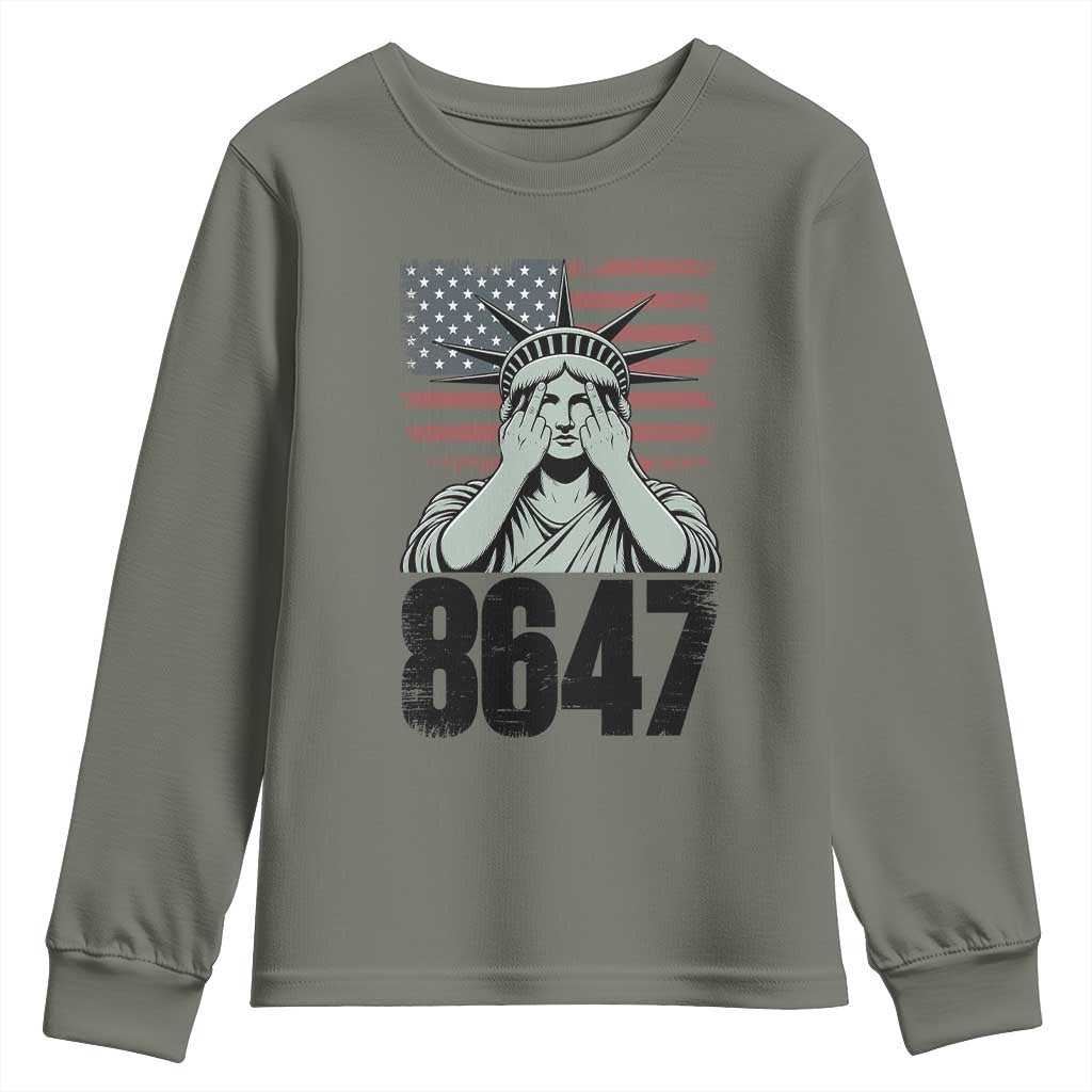 8647 Statue Of Liberty Youth Sweatshirt Political Satire Protest Poster Graphic