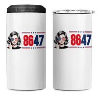 Political Activist 8647 4 in 1 Can Cooler Tumbler Freedom Satire Protest Graphic