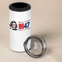 Political Activist 8647 4 in 1 Can Cooler Tumbler Freedom Satire Protest Graphic