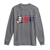 Political Activist 8647 Long Sleeve Shirt Freedom Satire Protest Graphic
