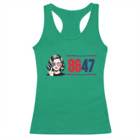 Political Activist 8647 Racerback Tank Top Freedom Satire Protest Graphic