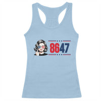 Political Activist 8647 Racerback Tank Top Freedom Satire Protest Graphic