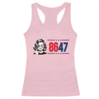 Political Activist 8647 Racerback Tank Top Freedom Satire Protest Graphic