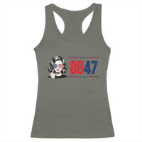 Political Activist 8647 Racerback Tank Top Freedom Satire Protest Graphic