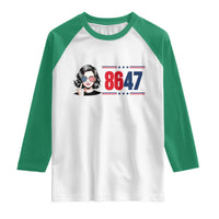Political Activist 8647 Raglan Shirt Freedom Satire Protest Graphic