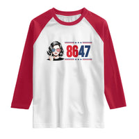 Political Activist 8647 Raglan Shirt Freedom Satire Protest Graphic