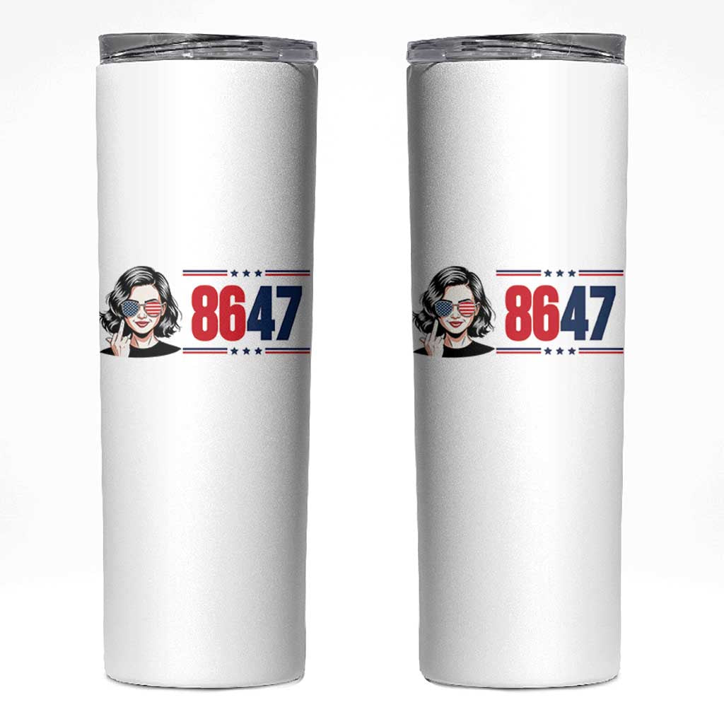 Political Activist 8647 Skinny Tumbler Freedom Satire Protest Graphic
