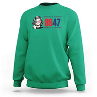 Political Activist 8647 Sweatshirt Freedom Satire Protest Graphic