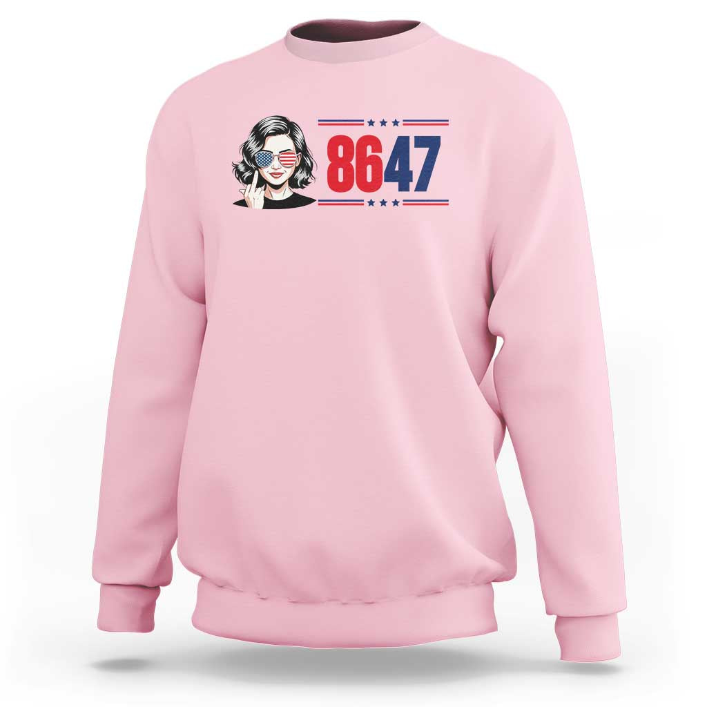 Political Activist 8647 Sweatshirt Freedom Satire Protest Graphic