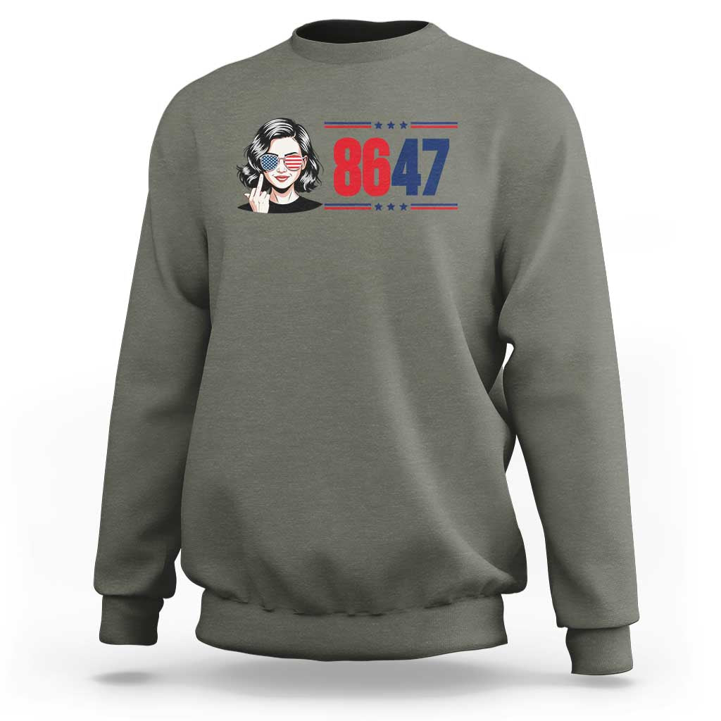 Political Activist 8647 Sweatshirt Freedom Satire Protest Graphic