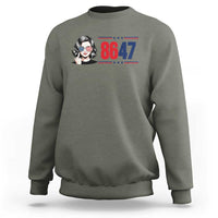 Political Activist 8647 Sweatshirt Freedom Satire Protest Graphic