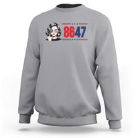 Political Activist 8647 Sweatshirt Freedom Satire Protest Graphic