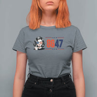 Political Activist 8647 T Shirt For Women Freedom Satire Protest Graphic