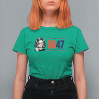 Political Activist 8647 T Shirt For Women Freedom Satire Protest Graphic