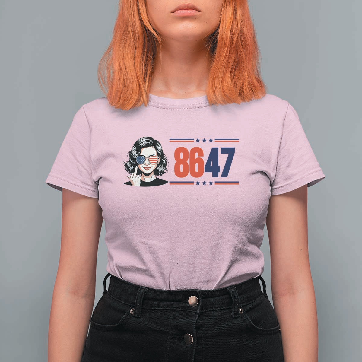 Political Activist 8647 T Shirt For Women Freedom Satire Protest Graphic